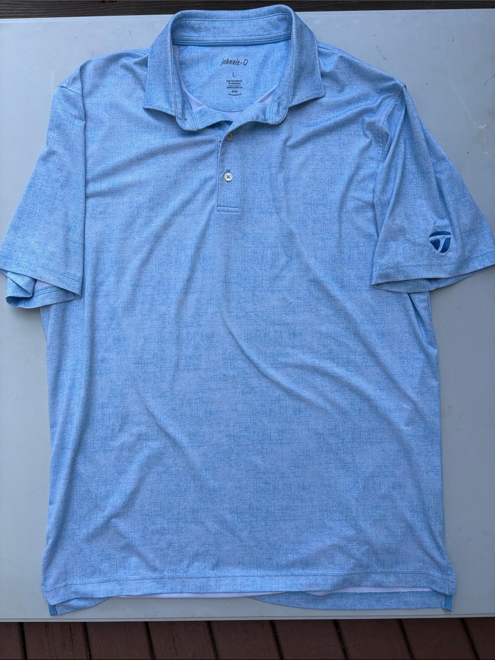 JOHNNIE-O Light Blue sun protection Polo Shirt for Men
LARGE